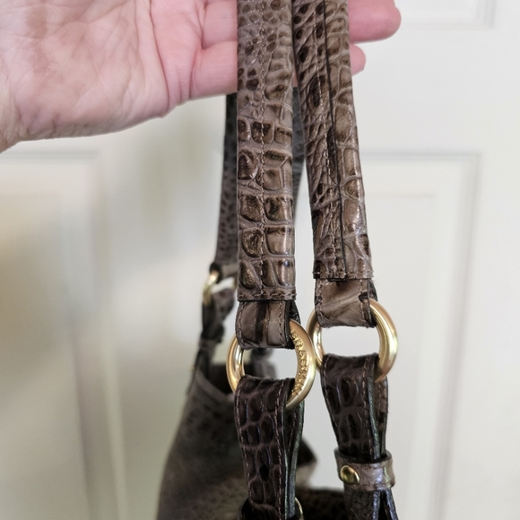 Brahmin Alligator Embossed Jacqueline Hobo Soft Large Bag - Picture 7 of 9